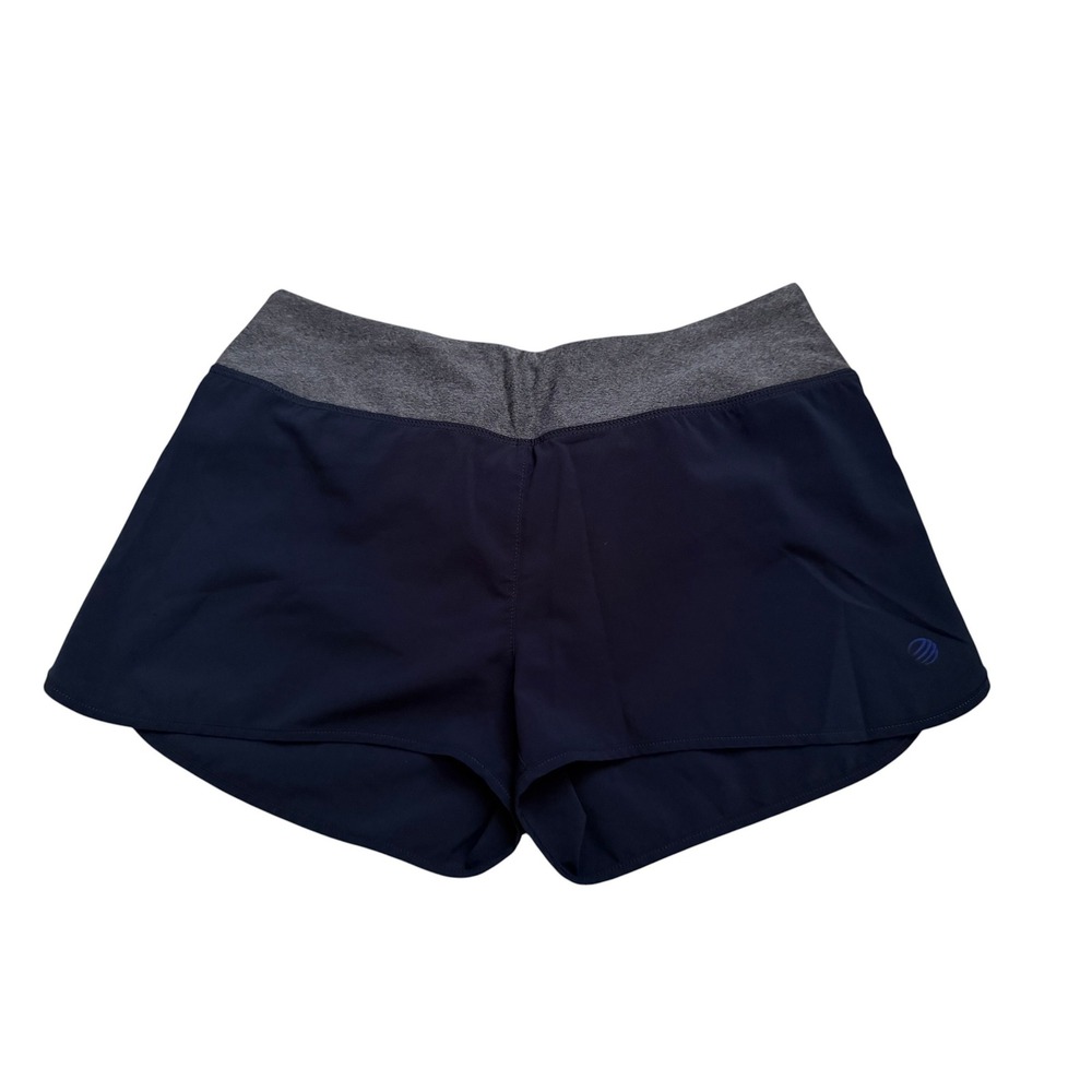 MPG Womens Running Shorts Small Navy Gray Multi Pocket Athletic RN88201